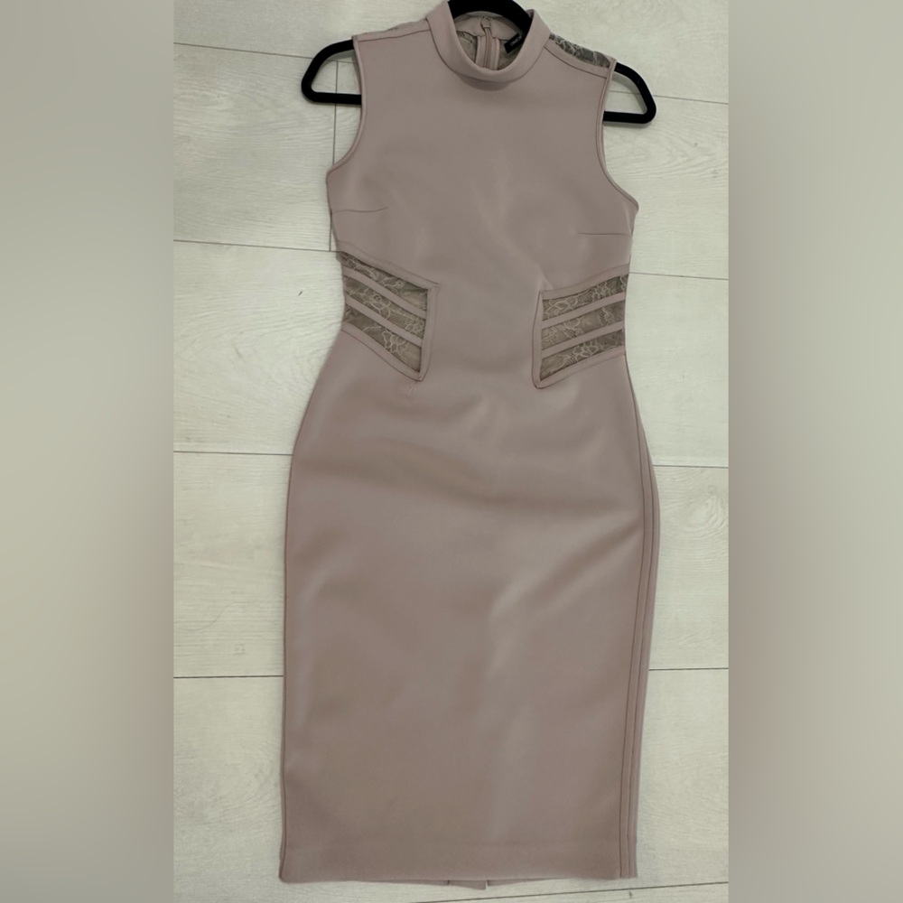 Marciano Old Pink Vintage Retro Bodycon Midi Dress